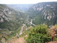 Photo prise depuis le Point Sublime. Vue sur le canyon du Tarn
